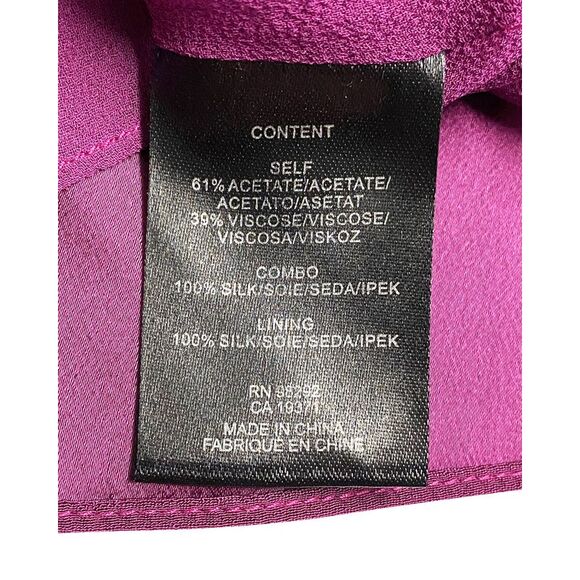 Tibi V-neck Slip Top in Purple Silk - Picture 5 of 5